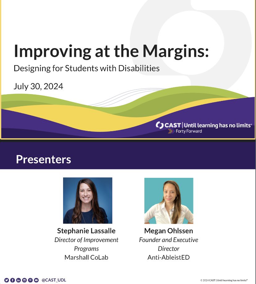 And I’m presenting on my most favorite topic - #UDL #access #equity #belonging 

Come join us at 10:45am #UDLcon

<a href="/AntiAbleistED/">AntiAbleistED</a> <a href="/MarshallStEDU/">Marshall Street</a> <a href="/CAST_UDL/">CAST</a>