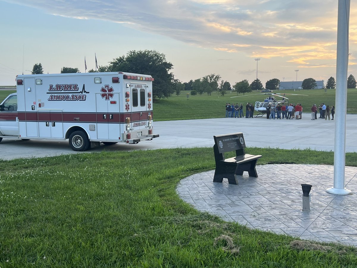 One thing <a href="/NoahBucy_/">Noah Bucy 🌐</a> and I love to do in Sioux City is step out of the office and educate firefighters and EMS about <a href="/FirstNet/">FirstNet, Built with AT&T</a>. We had a fantastic time at Laurel Fire discussing FirstNet and witnessing the Heli Medvac in action!
 <a href="/SeabaughAmanda/">Amanda Seabaugh</a> <a href="/OfficialAmyIvey/">Amy Rogers Ivey</a> <a href="/EthanMoon23/">Ethan Moon</a>