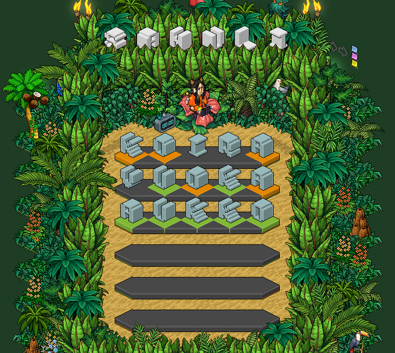 Our <a href="/Habbo/">Habbo</a> version of Wordle – or Sanuli as we call it in Finnish – is now open in <a href="/HabboFi/">Habbo FI</a>! #Habbo #HabboWired

🟧🟧⬛️⬛️🟧
⬛️🟩🟧🟩🟧
🟩🟩🟩🟩🟩