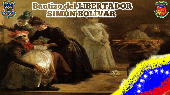 #Enterate El Libertador Simón Bolívar fue bautizado el 30 de julio de 1783, en la catedral de Caracas, con los nombres de Simón José Antonio de la Santísima Trinidad Bolivar Ponte y Palacios Blanco. <a href="/vladimirpadrino/">Vladimir Padrino L.</a> 
<a href="/dhernandezlarez/">GJ. Domingo Hernández Lárez</a> 
<a href="/fr/">FrankfurterRundschau</a>