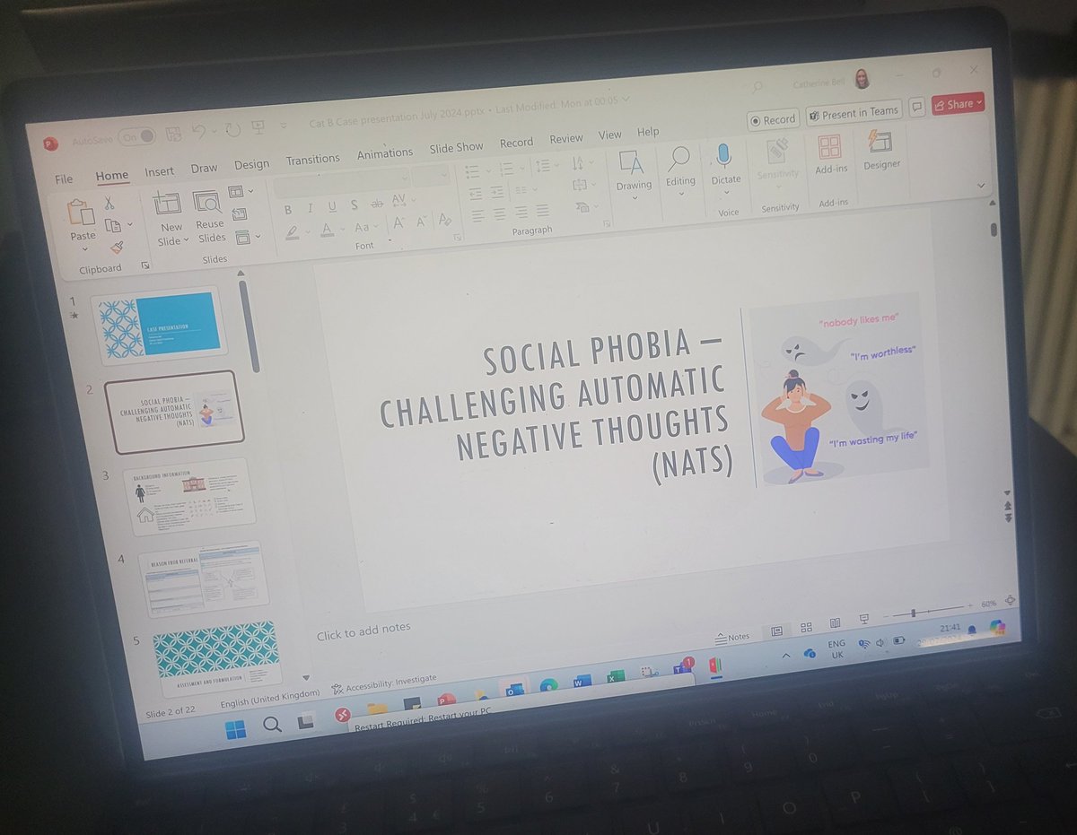 Catherineb07's tweet photo. I really enjoyed today's Team CPD session. Presenting one of my cases and then listening to case studies from other practitioners led to some valuable discussion and reflection.
#TeamCPD #casestudies #servicedevelopment #peerlearning #BoltonMHST #TeamCAMHS @GMMH_NHS https://t.co/Nj8ZR9WN0y