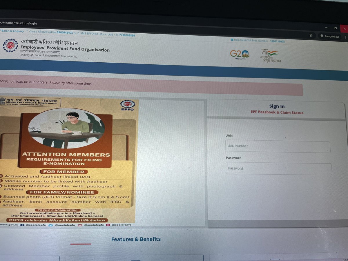 vin_vaid's tweet photo. @socialepfo @LabourMinistry can you let me know where should I click to sign in ? 

How is such website live ?

#patheticepfo https://t.co/niv5stUMyK