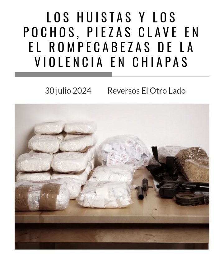#LosPochos y #LosHuistas, organizaciones criminales del norte de #Guatemala, son piezas clave en el rompecabezas de la extrema violencia que se vive en la zona fronteriza de #Chiapas entre el #CDSL y el #CJNG.

Acá la historia en <a href="/REVERSOSREVERSO/">REVERSOS</a>... 👇

reversos.mx/los-huistas-y-…