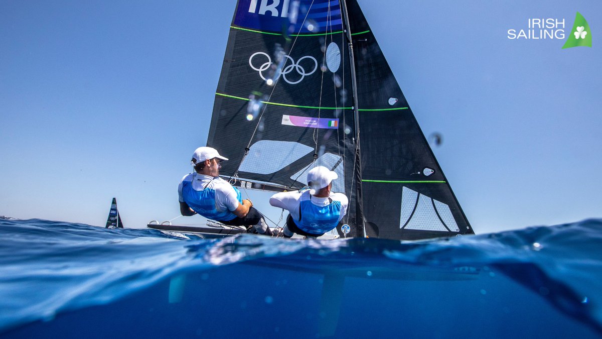 OLYMPIC UPDATE ☘️

Today the boys will have onboard cameras and mics, so be sure to tune into Discovery + to catch the racing in FULL HD!

They have just launched and racing will follow shortly...

Let's Go #TeamIreland #paris2024sailing 
bit.ly/SAILINGATTHEGA…