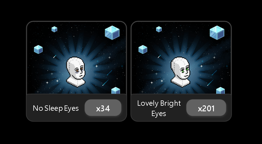 ｡⋆✦ Our biggest giveaway ✦⋆｡ﾟ  

20x Coloured or No Sleep Eyes 

💀IMX is closing soon
⭐️Zeldow is the alternative with all the features and more.
⭐️Transfer, Buy, Sell, Bid &amp; Bulk with less fees

༘⋆ Like &amp; tag others 
༘⋆ Screenshot zeldow.com/market
📅07/08
#Habbo