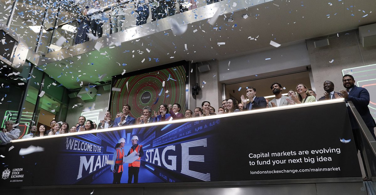 LSEplc's tweet photo. The @lseplc celebrated a groundbreaking moment in the evolution of the UK’s capital markets with the launch of the new Main Market at our Market Close ceremony.
Find out more: https://t.co/wztJj6Qrhy
#CapitalMarkets #UK #London #MainMarket #IPO #AIM #RaisingFinance @TheFCA https://t.co/E2LW9BaesC