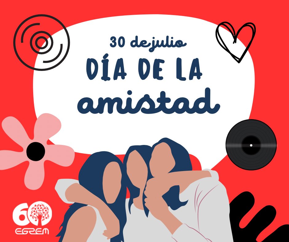 🫂💛 El martes 30 de julio se celebra el Día Mundial de la Amistad y desde #EGREM queremos felicitar a todos los amigos que sienten la música junto a nosotros día tras día