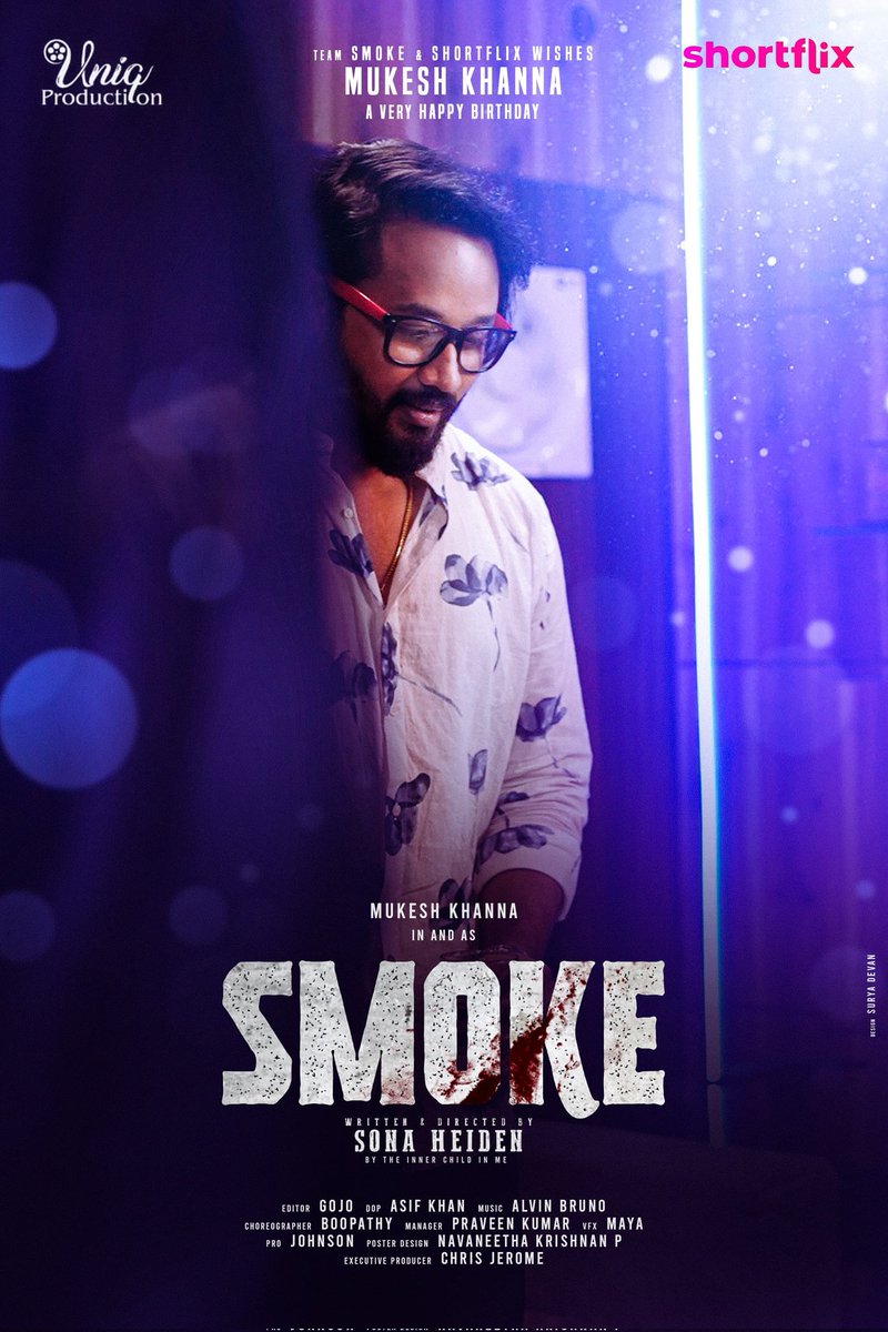 Actor Kayal Devaraj (@kayaldevaraj) on Twitter photo He's a Charming Gatecrasher who can break barriers and steal your hearts
The #Smoke Team conveys super-cool Birthday wishes to <a href="/Actor__Mukesh/">Mukesh kanna</a>
A <a href="/SonaHeide/">Sona heiden</a> Directorial
<a href="/shortflixindia/">ShortFlix</a> <a href="/Uniq_production/">uniq production</a>
#AasthAbhay <a href="/AlvinBruno_ABS/">Alvin Bruno</a> <a href="/itsmeasiff/">asif</a> <a href="/gojo_editor/">Gokul</a> He's a Charming Gatecrasher who can break barriers and steal your hearts
The #Smoke Team conveys super-cool Birthday wishes to <a href="/Actor__Mukesh/">Mukesh kanna</a>
A <a href="/SonaHeide/">Sona heiden</a> Directorial
<a href="/shortflixindia/">ShortFlix</a> <a href="/Uniq_production/">uniq production</a>
#AasthAbhay <a href="/AlvinBruno_ABS/">Alvin Bruno</a> <a href="/itsmeasiff/">asif</a> <a href="/gojo_editor/">Gokul</a>