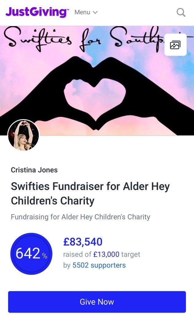 SwiftNYC's tweet photo. I am devastated to hear about the tragedy that occurred in Southport, UK at a Taylor Swift themed dance class. My thoughts and prayers are with the victims and their families. 🤍

To help support the families affected, you can help raise money here for Alder Hey Children’s Hospital: https://t.co/kNd8dRyiEu