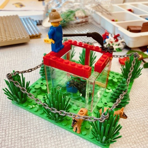 LibrariesNL's tweet photo. Kids have been enjoying LEGO in some of our libraries this summer during #LetsGoLibraries. Here are some of the fantastic creations from #MotherwellLib recently. https://t.co/5nyEAzREf5