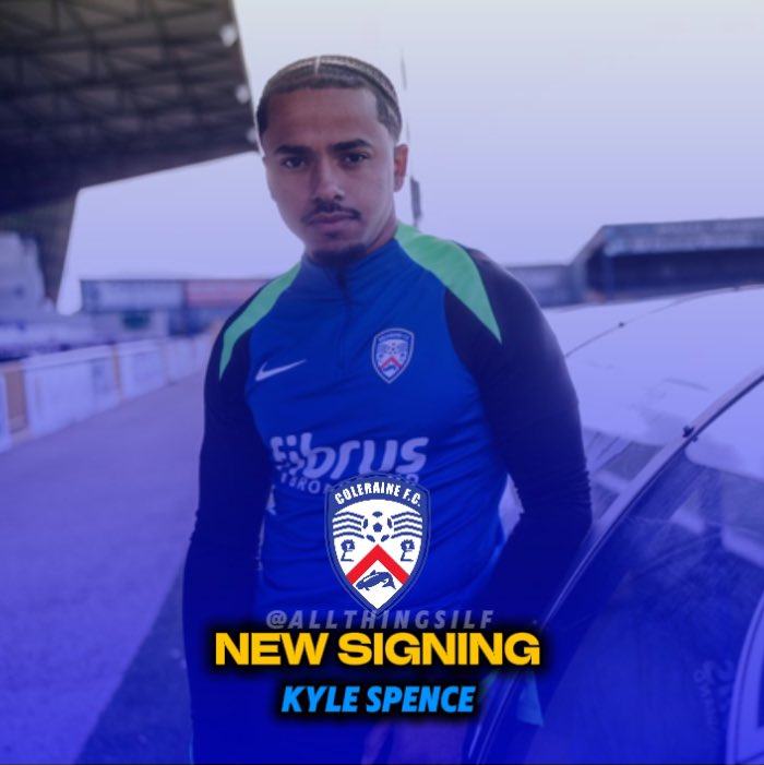 AllThingsILF's tweet image. 🔵 New Signing for Coleraine ⚠️ 

Winger Kyle Spence (27) joins from Gzira United after a successful trial period.

#ColeraineFC #IrishLeague
