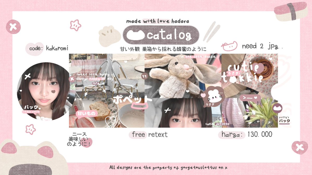 Help repost 🪡🌸⛄ ! ありがとう！

Hallo aku bawa 4 template layout moodie deco yang bisa langsung di jemput sekarang via dm yaaa! Buat harganya udah tertera di pict dan bisa checkiee alt juga yap! Tnc bakal aku taruh di bawah #zonauang