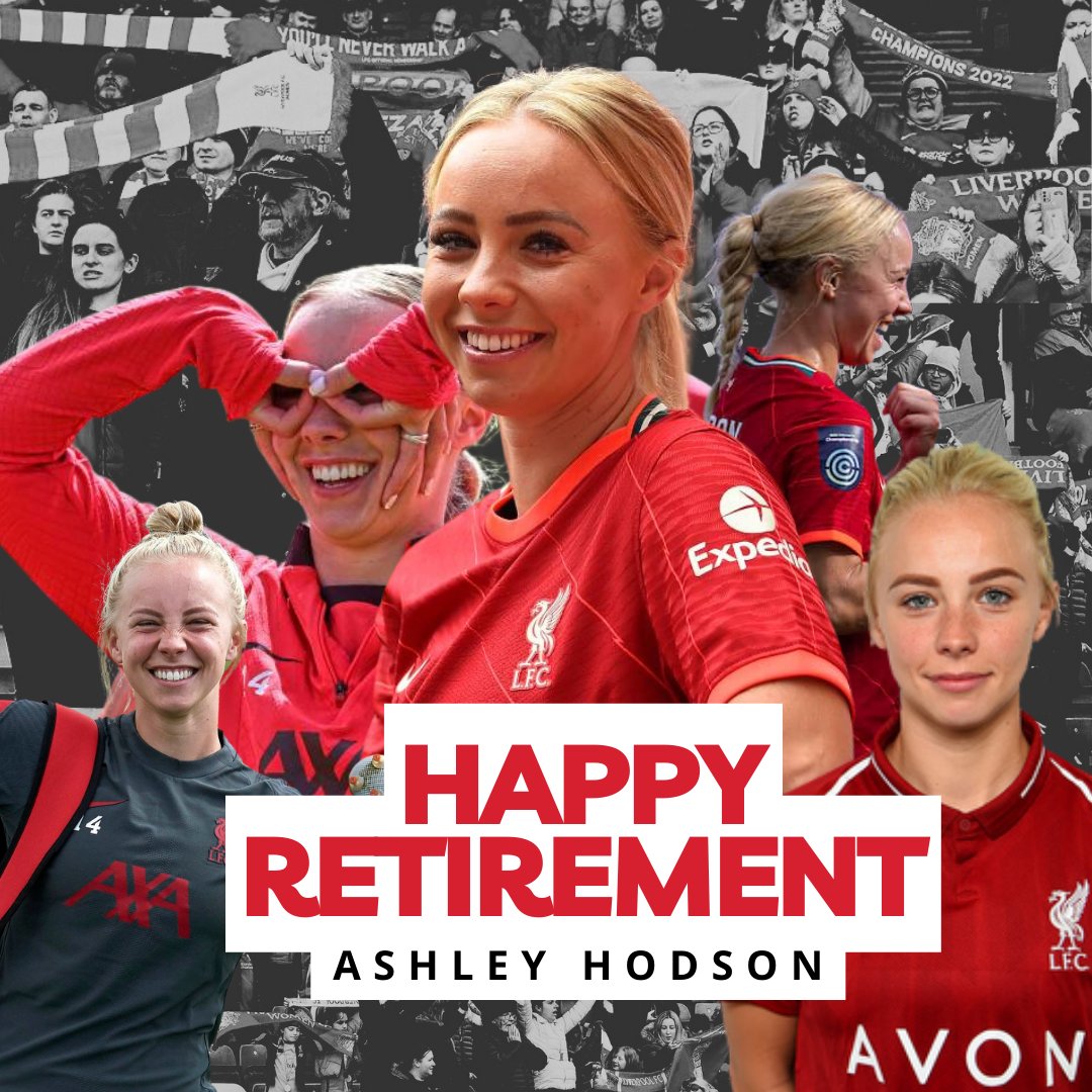 LFCWSC's tweet image. All of us here at LFCWSC are wishing former Reds midfielder Ashley Hodson a very happy retirement❤️

A Liverpool academy graduate, Hodson rose through the ranks and made 135 appearances for the Reds, winning a WSL and championship title along the way.

A career to be proud of 🌟