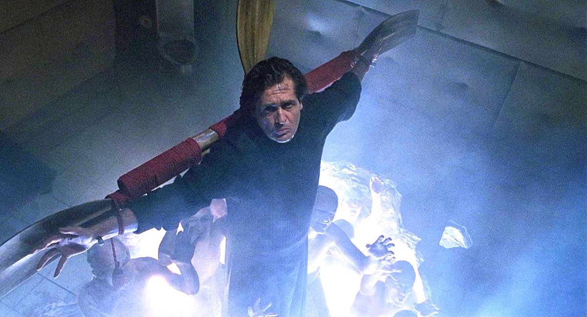 EugWSerra's tweet photo. On August 17, 1990, The Exorcist III first scared the hell out of audiences with THAT jump scare. #TheExorcistIII #GeorgeCScott
#EdFlanders #JasonMiller
#ScottWilson #NicolWilliamson
#BradDourif #Fangoria #Fangoria94 https://t.co/X0l0cL9b8m