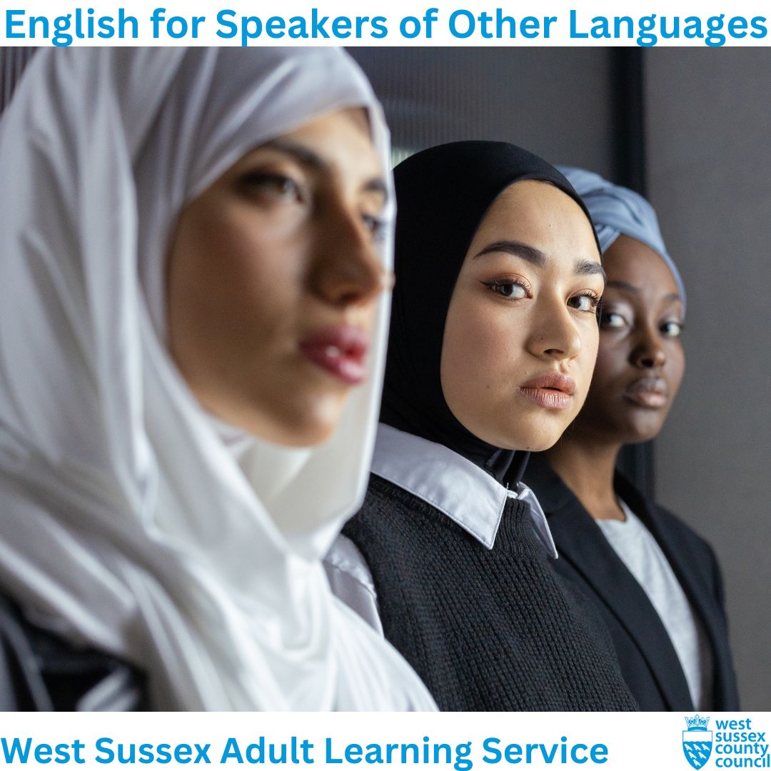 Did you know that we offer a range of ESOL courses at different levels from pre-entry for absolute beginners up to level 2.  Contact us for more information via: email ESOL@westsussex.gov.uk or phone 033 022 24400 #ESOL #westsussex