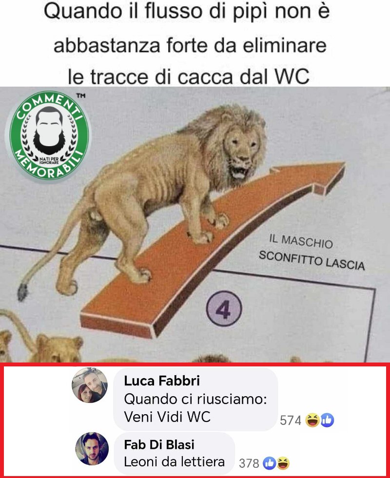 CM_Memorabili's tweet photo. Siamo uomini semplici. #maschialpha #ammettetelo #commentimemorabili https://t.co/pDp1ktBdUY