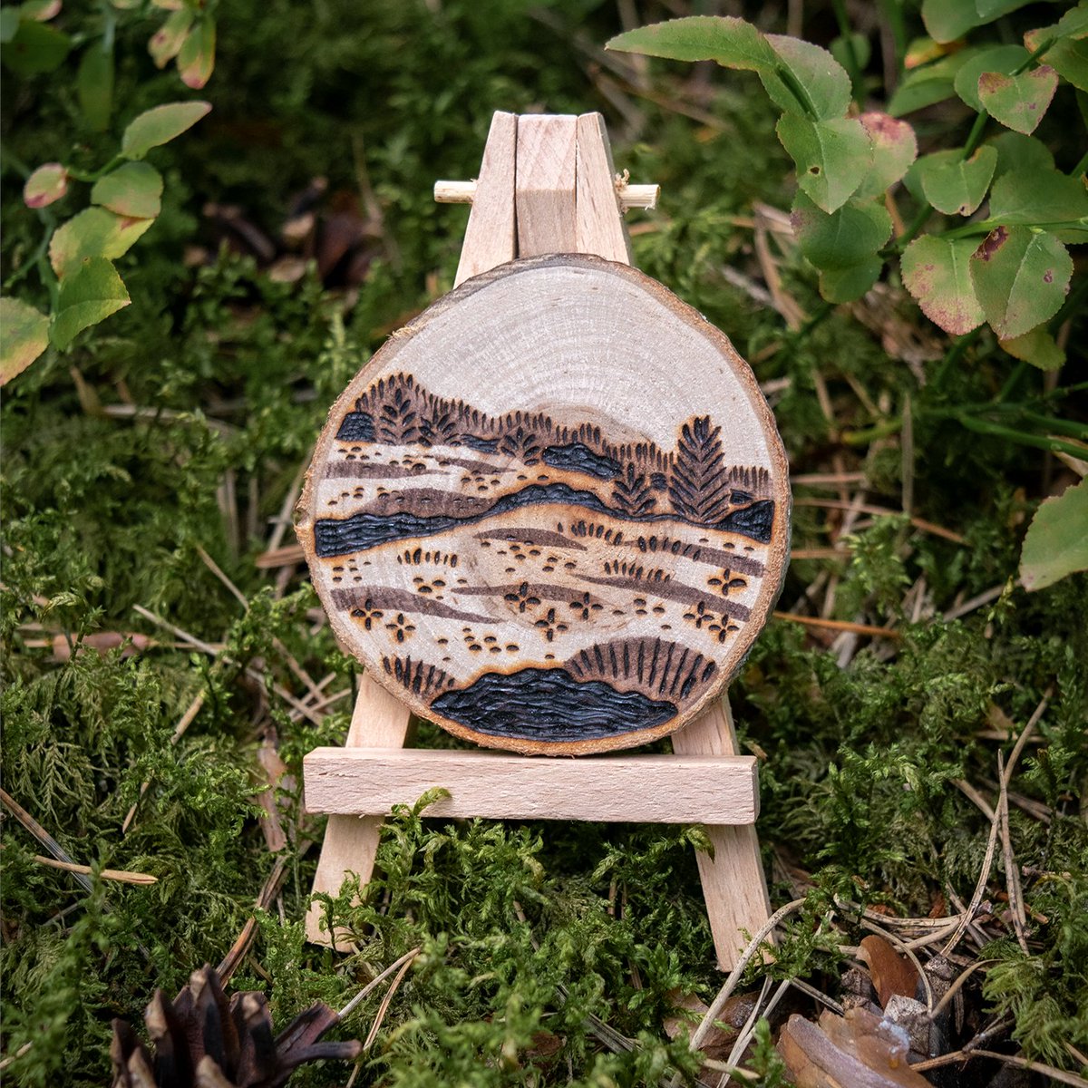 Finally took photos of what's left of my woodburned wooden slabs. Most went away at ComicCon and were given away to family 😅