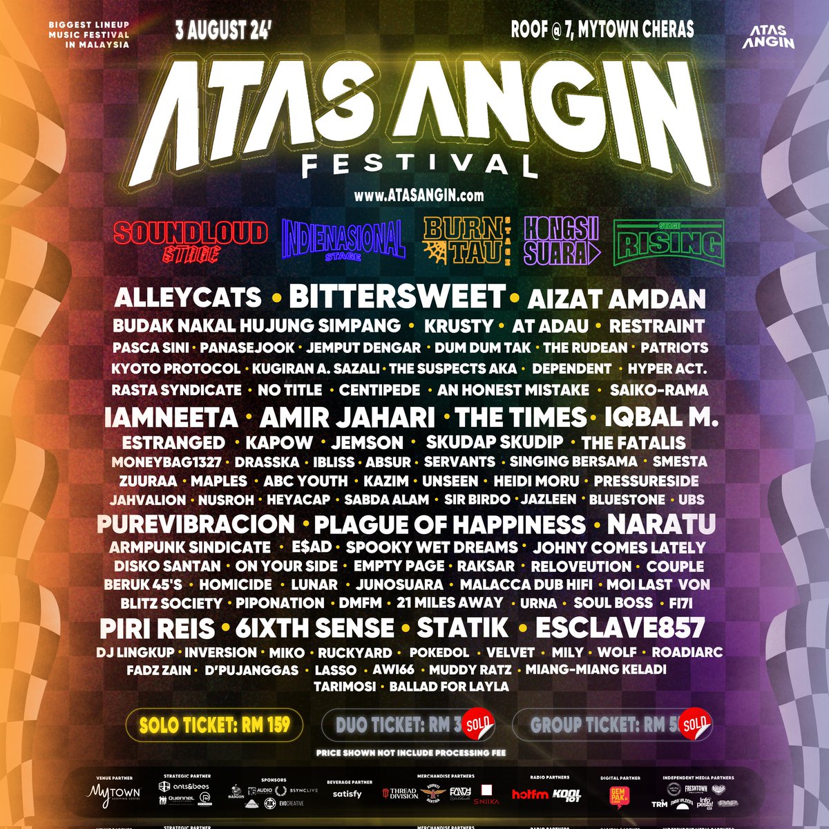 bluestoneMY's tweet photo. Sabtu ini!
Atas Angin Festival @ Rooftop, MyTown Cheras. 
Kita rock sampai matiiiii! 🤟🏽💙
#AtasAnginFest https://t.co/KnHFji1zuN