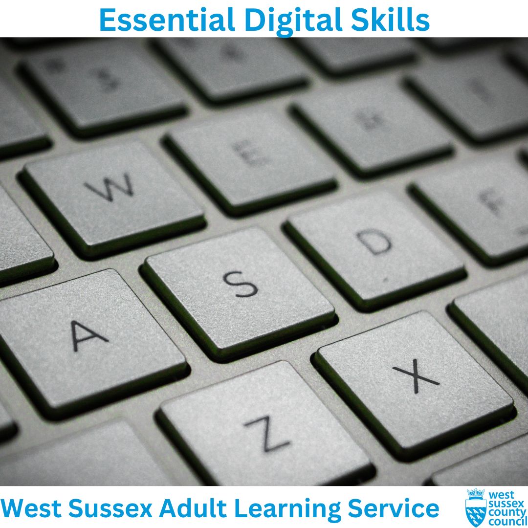 Our free Essential Digital Skills offer includes Essential Digital Skills qualifications (EDSQ) mapped to national standards for digital literacy.  To find out more, or enrol, please visit: westsussex.gov.uk/.../essential-…… #digitalskills #lifelonglearning