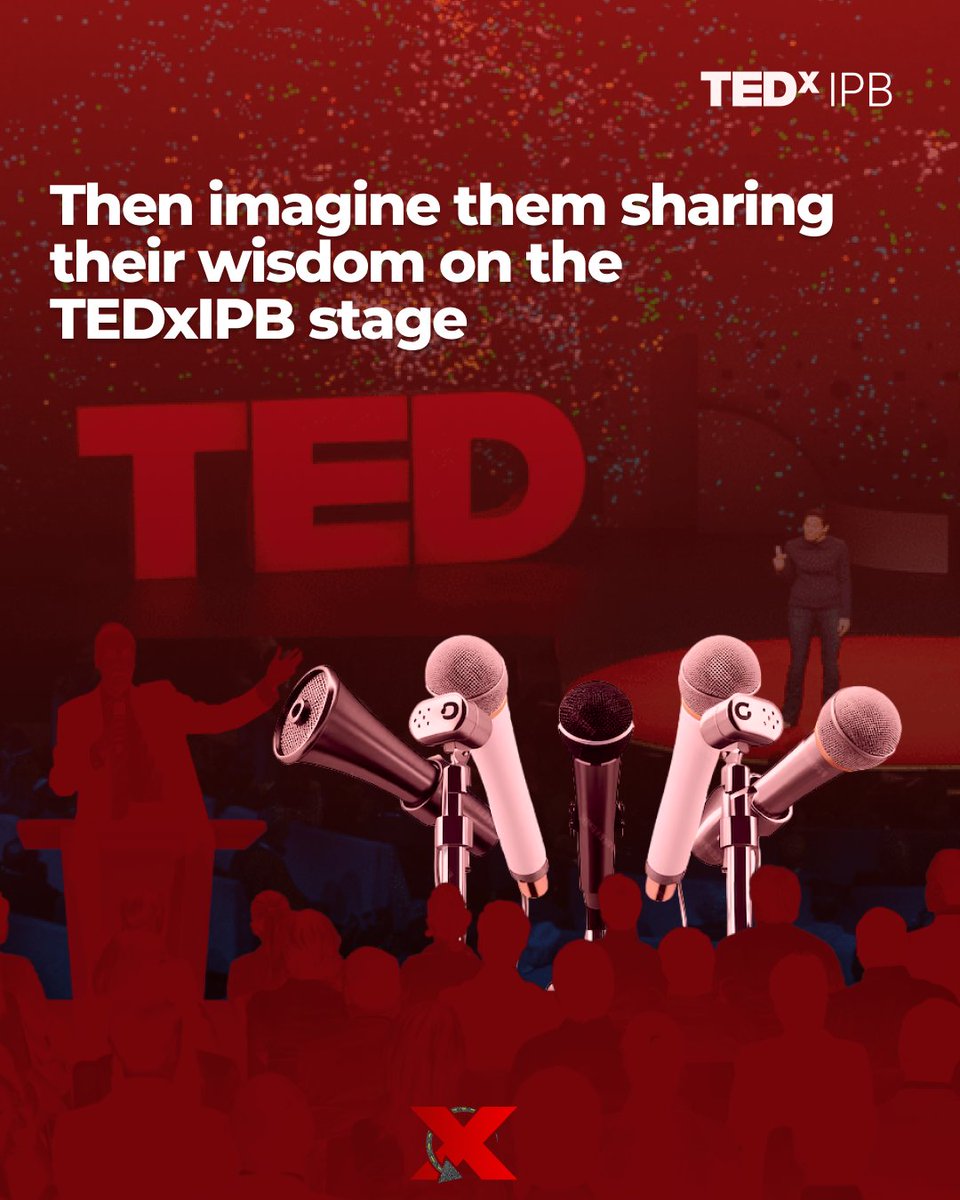 tedxipb's tweet photo. If you could invite ANYONE to speak at TEDxIPB, who would it be? A superstar? A visionary scientist? A local hero? Drop their names in the comments and tell us why!
Let's see who makes the ultimate TEDxIPB lineup โผ๏ธ๐
#InspireAction
#TEDxIPB2024
#UrTurn
#InternationalArea https://t.co/4ANFiPqpoL