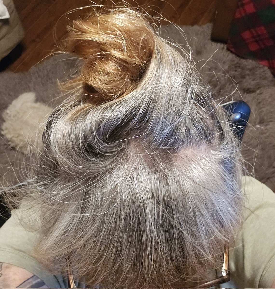 MushKat's tweet photo. The #EmbraceTheGrey project is growing out nicely. Shout-out to Olaplex No. 4c... https://t.co/fSU7bpXujf