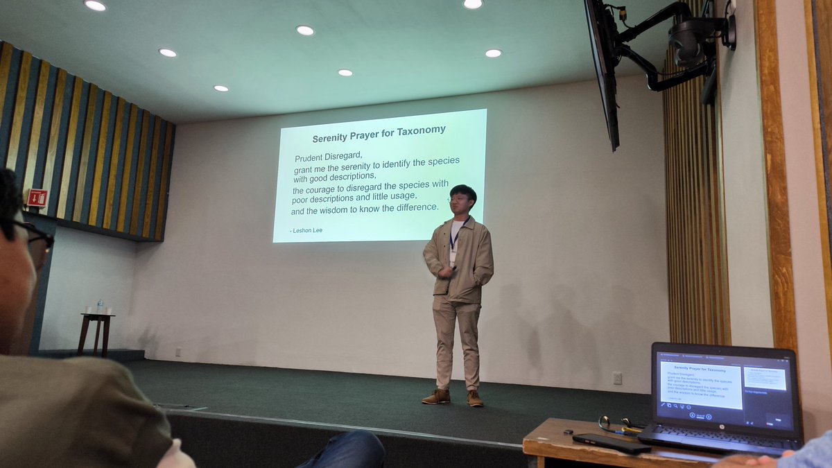 WilliHennigSoc's tweet photo. First day morning session of the #HennigMeeting2024 in Mexico City 🇲🇽 
(2/2)
@mfnberlin

#Cladistics #SpeciesDiscovery #GreenMegabarcoding #Megaselia #Phoridae #ONTbarcoder #UITOTOsoftware #DarkTaxa #NanoporeSequencig #Parsimony https://t.co/cu8VRbtT6A