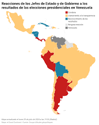Los países que reconocen los resultados electorales en #Venezuela son mayoritariamente aquellos que no conducen elecciones regulares, como China o Cuba, o que conducen elecciones muy cuestionadas, por decir lo menos, como Rusia y Nicaragua.