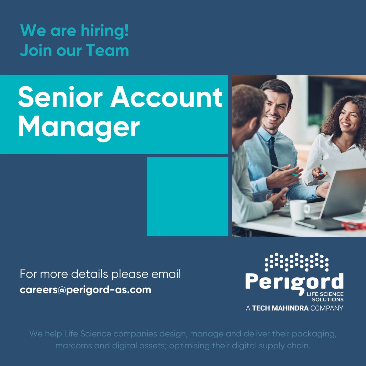 🌟We're hiring a Senior Account Manager (London-based)! 🌟

Experienced in Pharma/Healthcare, project management, and marketing? Apply now on LinkedIn! 

📢 Join our team! #NowHiring #CareerGrowth #LifeScience #SeniorAccountManager