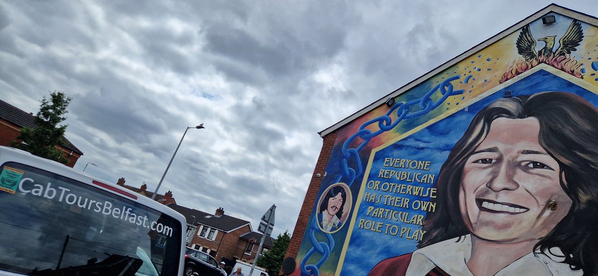 Just spent an incredible 90 minutes on a tour of Belfast's murals. The company is the only one jointly owned by Catholics and Protestants. We were given a very balanced view of a city that may still have a peace wall but has come such a long way.