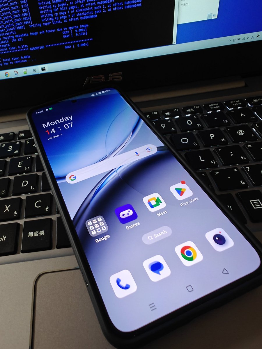 08_YZF_R1's tweet image. いよっしゃああああああ
タッチもカメラも生きた状態でコンバート成功
ただ画面の自動調光がうまく機能してないかもしれん

#OnePlus #Ace3V #converted_to #Nord4