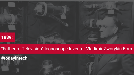 netterrain's tweet image. #OnThisDayInTech Vladimir Zworykin, &quot;father of television,&quot; was born in Russia! After emigrating to Pittsburgh, he invented the iconoscope, the 1st TV transmission tube, at @RCA. 📺🎉 #TechHistory #Television #Innovation #Pittsburgh