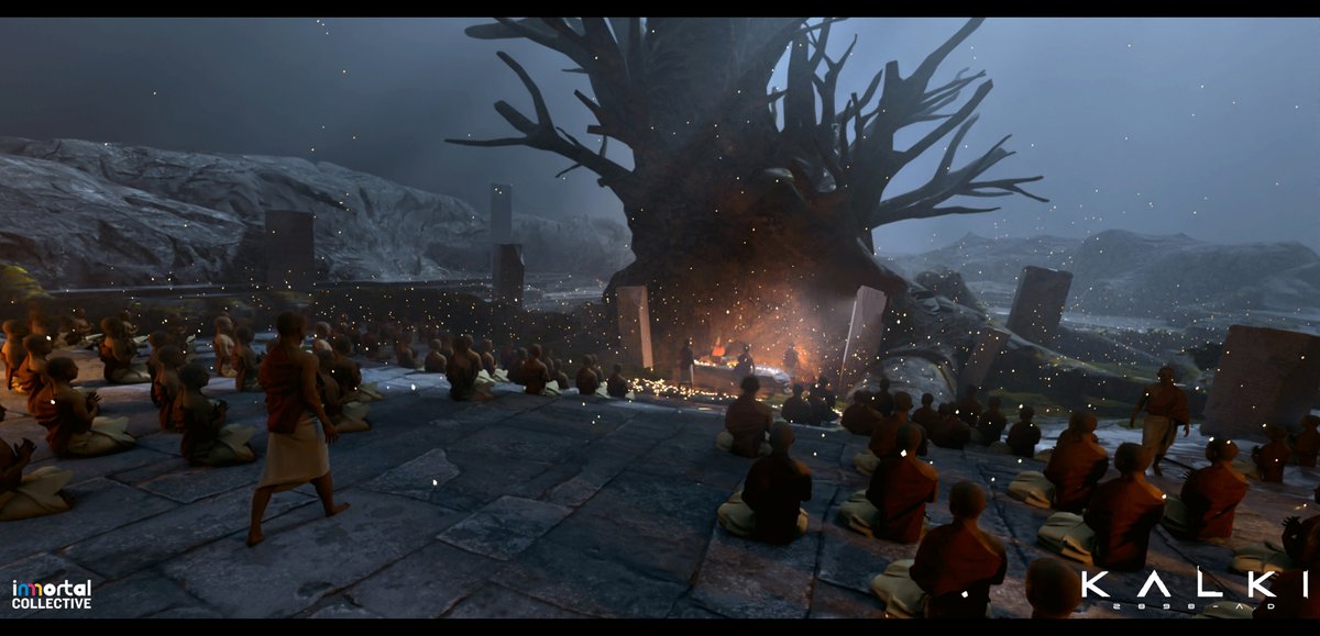 ImmortalCol's tweet photo. Death ritual preparation in Shambala concept art we did for @kalki2898ad
Day and night version.

For Latest updates follow us  on Instagram: immortal.collective

#Kalki2898AD #EpicBlockbusterKalki #conceptart #worldbuilding #Prabhas https://t.co/PAFX6p84Fo