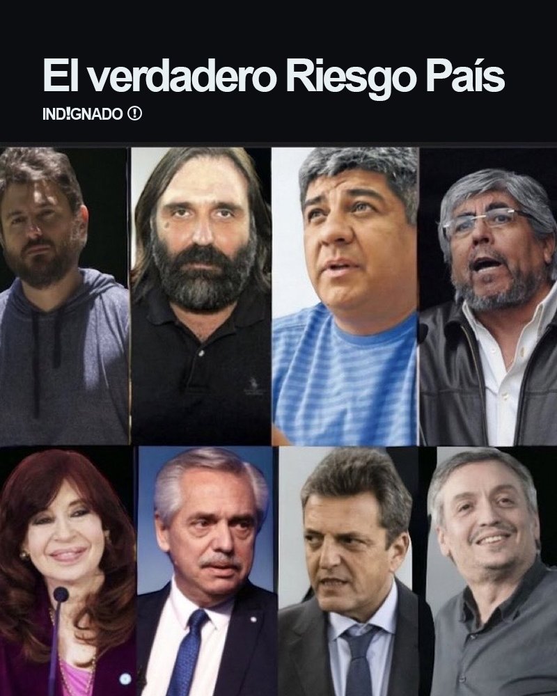 indignadoxd's tweet photo. El verdadero Riesgo País. https://t.co/dw9vu2hfVx