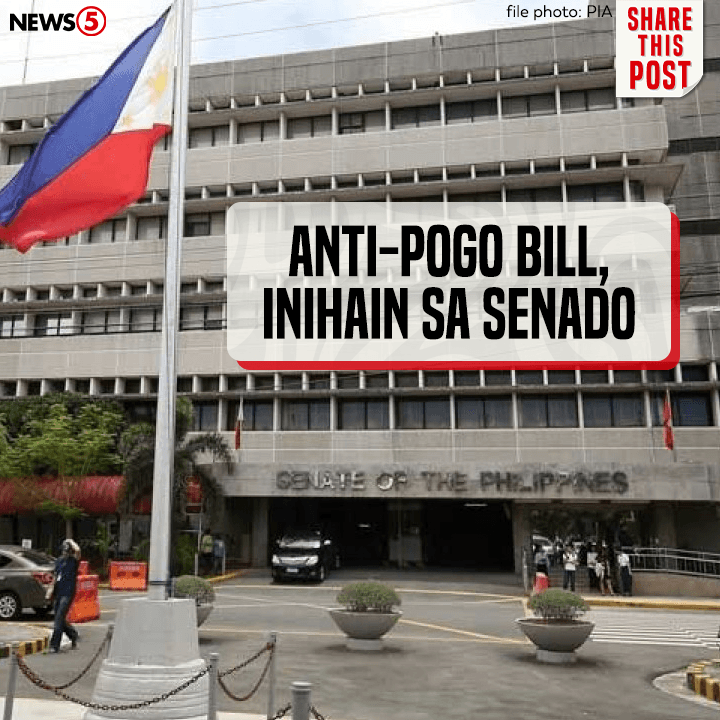 News5PH's tweet photo. Naghain si Sen. Joel Villanueva ng panukalang batas na layong kanselahin ang lisensya ng Philippine offshore gaming operators #POGO. #News5 https://t.co/3tJHhNeIHn