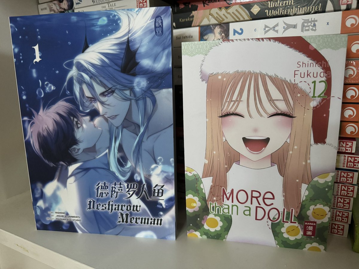 PakatoChan's tweet photo. So die beiden konnte ich gestern noch lesen. #morethanadoll war wie immer genial. Aber #desharowmerman hat mich mit einen unbehaglichen Gefühl zurückgelassen. Wem ging es auch so?

#manlinverlag #egmontmanga https://t.co/LtAvAYcEfx