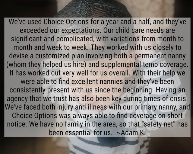 NanniesAndMore's tweet photo. A few words from our clients... Call Choice Options nanny agency today for a professional, qualified and caring #Nanny! 520.638.6538 https://t.co/oGJbxCGxvu