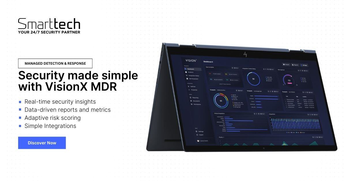 Designed for precision and transparency across your entire security operations, VisionX MDR provides real-time insights into your security performance, pinpointing your risks and providing data-driven customized recommendations.