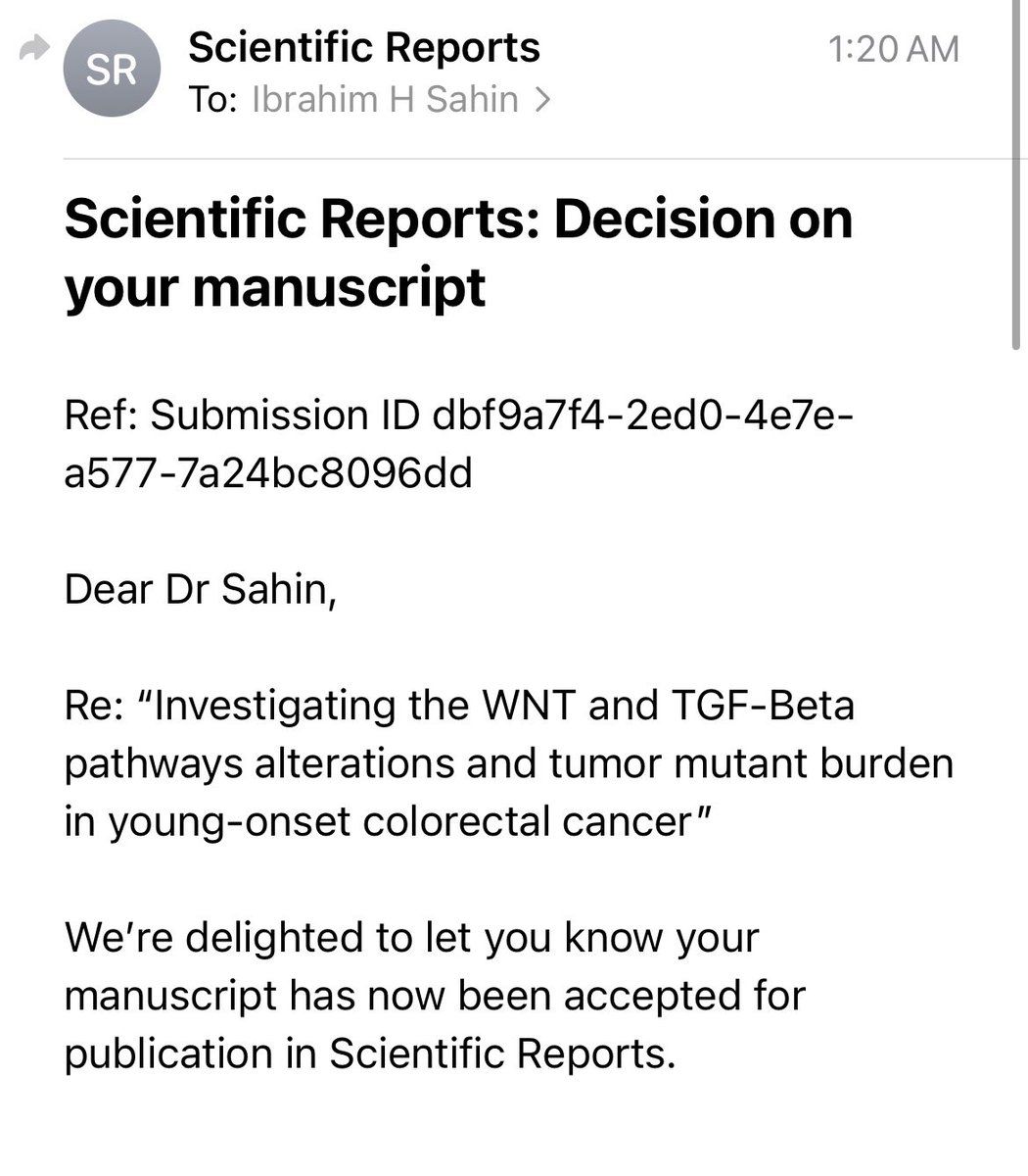 Ibrahim Halil SAHIN, MD (@ibrahimsahinmd1) on Twitter photo ✳️ Our research article on molecular underpinnings of young onset CRC is now accepted for a publication ‼️
✳️More to come on this interesting article ‼️
<a href="/CrcChange/">CRC Change</a> <a href="/manjuggm/">Manju George MVSc PhD Rectal Cancer Survivor</a> <a href="/CrcTrialsChat/">#CRCTrialsChat</a> <a href="/DenizCanGuven1/">Deniz Can Guven</a> ✳️ Our research article on molecular underpinnings of young onset CRC is now accepted for a publication ‼️
✳️More to come on this interesting article ‼️
<a href="/CrcChange/">CRC Change</a> <a href="/manjuggm/">Manju George MVSc PhD Rectal Cancer Survivor</a> <a href="/CrcTrialsChat/">#CRCTrialsChat</a> <a href="/DenizCanGuven1/">Deniz Can Guven</a>