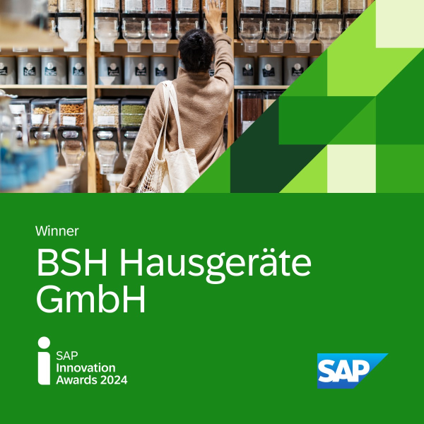 MichaelRebitzki's tweet photo. Check out how the #SAPInnovationAwards winner, BSH Hausgeräte GmbH leveraged SAP to revolutionize their consumer data management in their inspirational story! https://t.co/MT4nOtT7fI https://t.co/iHwL4m0brm