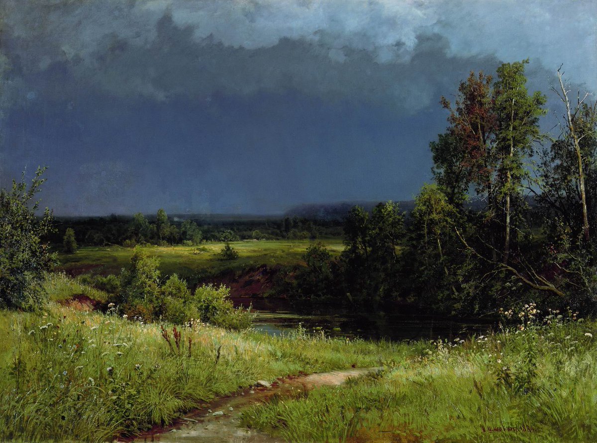Before a Thunderstorm (1844), by Ivan Shishkin