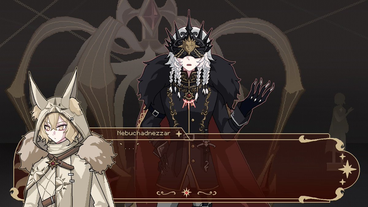 mwi7976's tweet photo. I made a fangame dedicated to the pairing Helel x Nebuchadnezzar. Hope you have fun playing ~

⚠️ If you are uncomfortable with this ship please do not play it

Download link: https://t.co/cbekGcgRHR https://t.co/Cw6N4BZ4Kp
