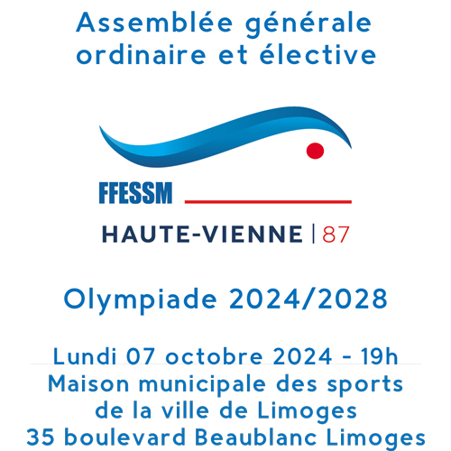 codep87's tweet image. Assemblée générale ordinaire et élective 2024 - Olympiade 2024/2028 dlvr.it/TBG7K3