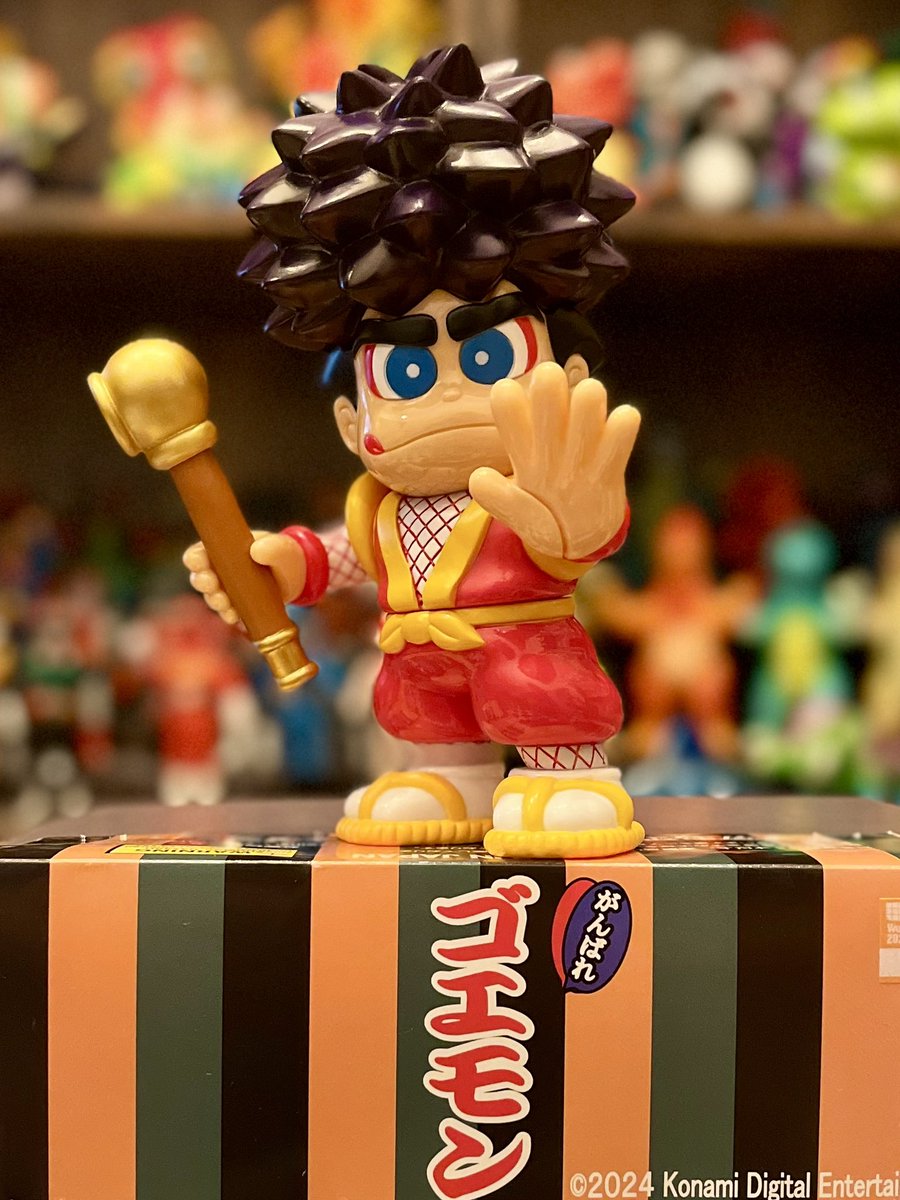 FTWRTOY×幻怪屋さんのゴエモンソフビ！ パーツ数の多さに塗り分けの