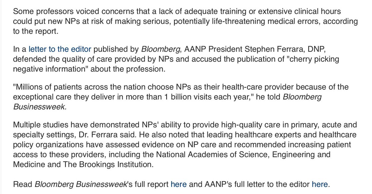 Over 100 years ago medical education was changed for the better.  Abraham Flexner provided a report on the status of American and Canadian medical schools that led to standardization of medical education and dramatically advanced the field.  Nurse Practitioners need their Flexner