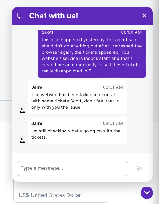 If you have tickets to sell, avoid <a href="/StubHub/">StubHub</a> <a href="/TeamStubHub/">StubHub Support</a>. Their site malfunctions and tickets randomly disappear/reappear. Their agent at least admitted to this issue, but refused to do anything more to help.