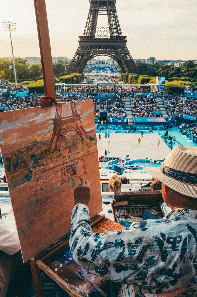Paris2024's tweet photo. Piece of Art 🖼️

📸 Paris 2024 / @OdieuxBoby 
#Paris2024 https://t.co/gcqzItUKVJ