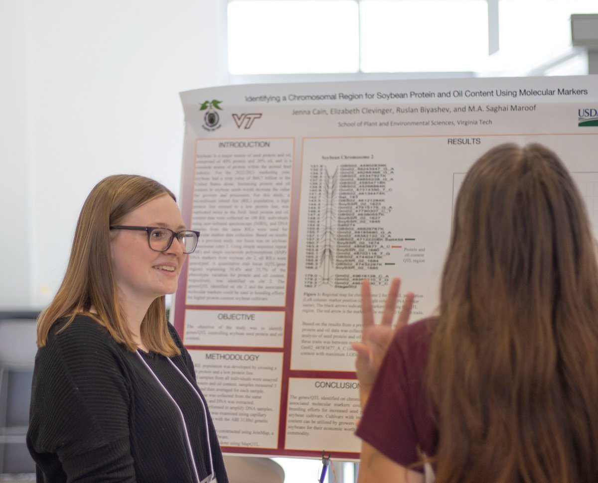 VT_TPSC's tweet photo. The VT-REEL (@SecuringOurFood) undergraduate research fellowship gives students the opportunity to study agricultural issues and plant science research through experiential learning. Participants presented their summer research at last week's @OurVt Summer Research Symposium. https://t.co/vyqnEFGh3r