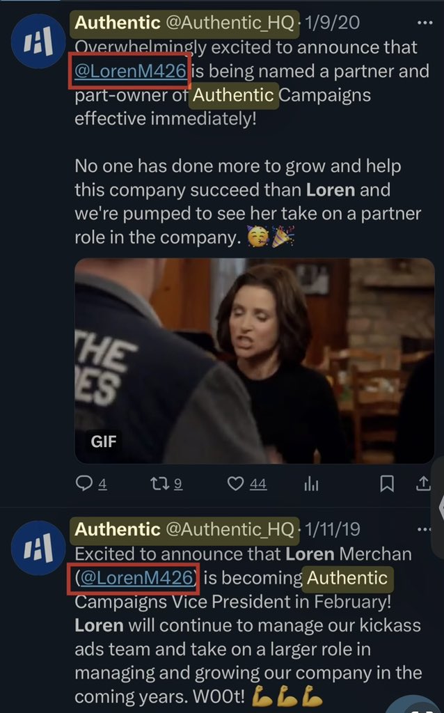 EXCLUSIVE: 

🚨🚨🚨The beta male behind “White Dudes (Cucks) for Harris” happens to be Mike Nellis <a href="/MikeNellis/">Mike Nellis</a>.🚨🚨🚨
 
Mike Nellis is the CEO of Authentic Campaigns, which means he is the business partner of Loren Merchan, the President of the Democrat political consulting firm