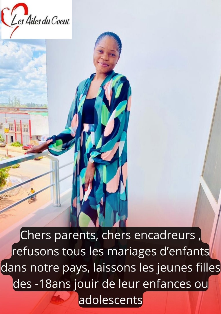 ailesducoeurhk's tweet photo. Chers parents, chers encadreurs, refusons tous les mariages d'enfants dans notre pays, laissons les jeunes filles des -18 ans jouir de leur enfance ou adolescents. 
@afiamama @Mulunda_JC @MbuyaChanick @ailesducoeur1 @YouthSprint @IpasRDC https://t.co/E51cK5rKMM