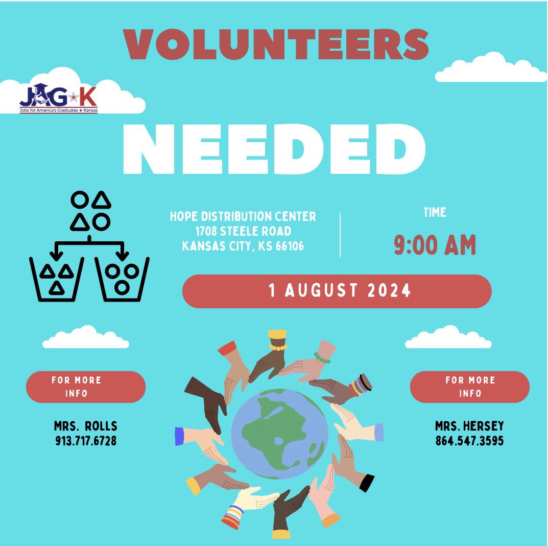 Join us Thursday as kick off our summer service learning project!